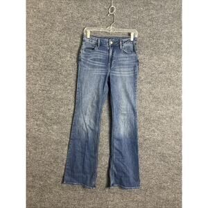 Old Navy Womens High Rise Wow Flare Jeans Size 2 Blue Medium Wash Denim Boho